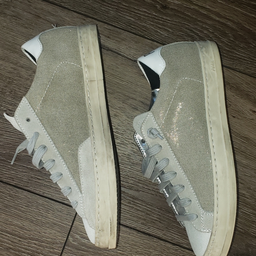 P448 White and Gray Sneakers - Picture 4 of 5